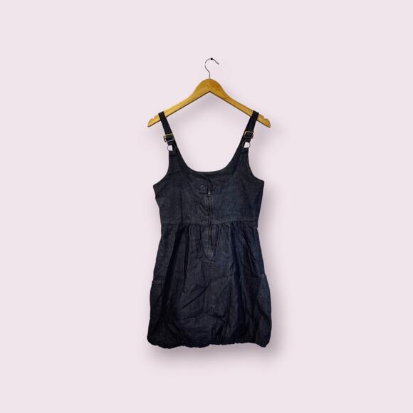 Ci Sono By Cavalini Women's Medium Navy Overall Bodycon Dress - Picture 2 of 7